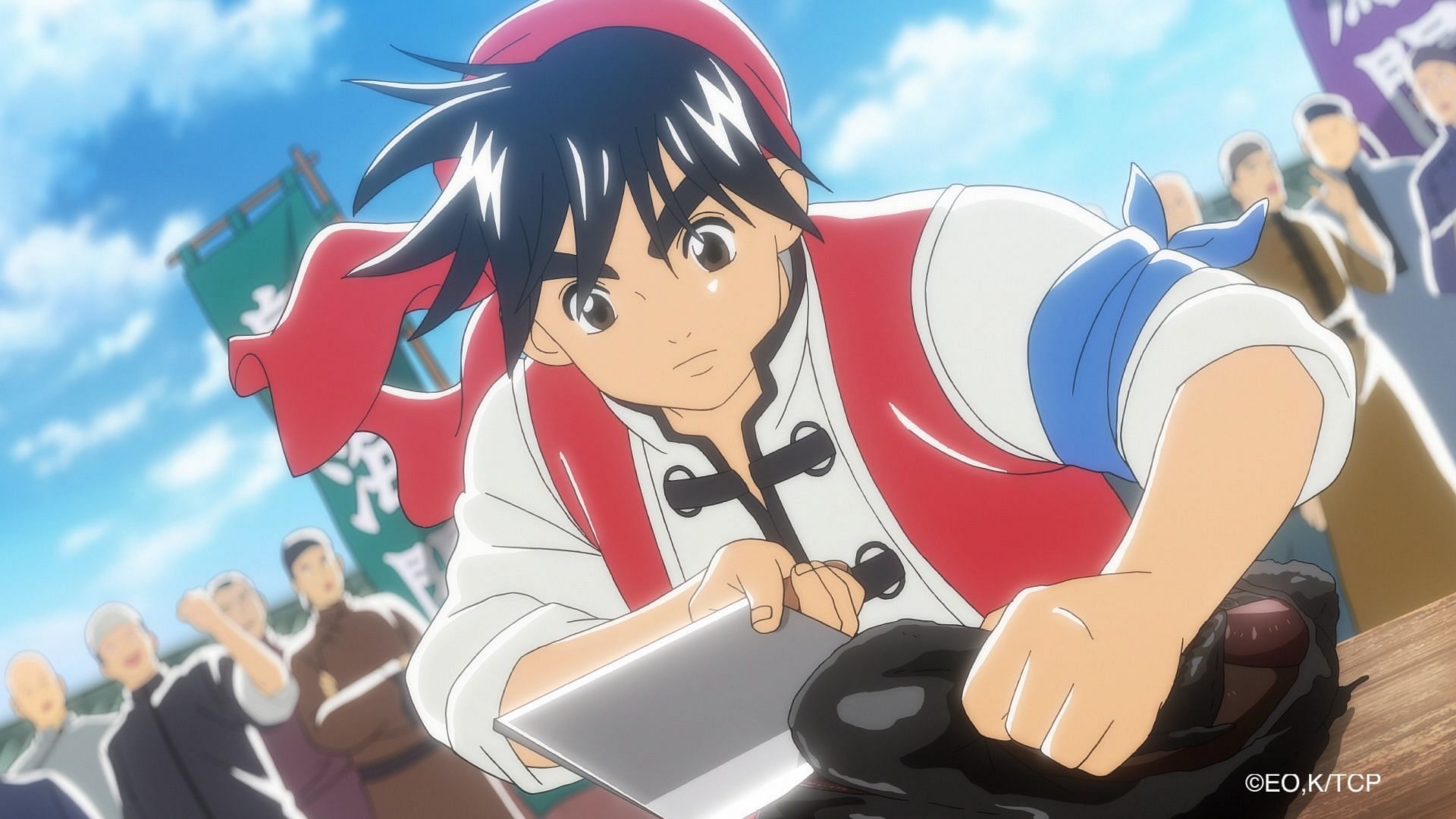 A still from True Cooking Master Boy anime (Image via Production I.G, Nihon Ad Systems)